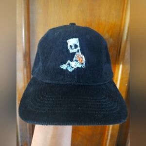 Bart Simpson Hat Cap Black‎ Corduroy Baseball Mad Engine Adjustable The Simpsons